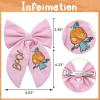 imageSWEETV Halloween Hair Bows ampamp Clips  Spooky Ghost Spider Witch ampamp Bat Hair Accessories  Large Barrettes for Women ampamp Girls  Halloween Outfits ampamp Party FavorsPinkA