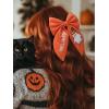 imageSWEETV Halloween Hair Bows ampamp Clips  Spooky Ghost Spider Witch ampamp Bat Hair Accessories  Large Barrettes for Women ampamp Girls  Halloween Outfits ampamp Party FavorsOrangeB