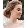 imageSWEETV Silver Pearl Drop Dangle Earrings for Women Pearl Wedding Bridal Earrings for Brides BridesmaidsProm Formal Jewelry GiftsSilver