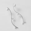 imageSWEETV Silver Pearl Drop Dangle Earrings for Women Pearl Wedding Bridal Earrings for Brides BridesmaidsProm Formal Jewelry GiftsStyle1