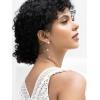 imageSWEETV Silver Pearl Drop Dangle Earrings for Women Pearl Wedding Bridal Earrings for Brides BridesmaidsProm Formal Jewelry GiftsStyle1