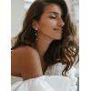 imageSWEETV Silver Pearl Drop Dangle Earrings for Women Pearl Wedding Bridal Earrings for Brides BridesmaidsProm Formal Jewelry GiftsStyle1