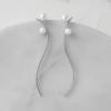 imageSWEETV Silver Pearl Drop Dangle Earrings for Women Pearl Wedding Bridal Earrings for Brides BridesmaidsProm Formal Jewelry GiftsStyle2