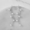 imageSWEETV Silver Pearl Drop Dangle Earrings for Women Pearl Wedding Bridal Earrings for Brides BridesmaidsProm Formal Jewelry GiftsStyle3