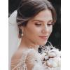 imageSWEETV Teardrop Bridal Earrings for Wedding Brides Bridesmaids Pear Shaped Dangle Drop Earrings for Women Prom Formal PartyStyle1