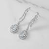 imageSWEETV Teardrop Bridal Earrings for Wedding Brides Bridesmaids Pear Shaped Dangle Drop Earrings for Women Prom Formal PartyStyle1