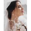 imageSWEETV Teardrop Bridal Earrings for Wedding Brides Bridesmaids Pear Shaped Dangle Drop Earrings for Women Prom Formal PartyStyle3