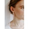 imageSWEETV Wedding Bridal Chandelier Earrings Crystal Rhinestone Drop Dangle Earrings for Women Brides01Rose Gold