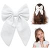 imageSWEETV Halloween Hair Bows Pumpkin Hair Clips Halloween Spooky Ghost Spider Witch Bats Hair Accessories Large Bows Barrettes for Women Girls Halloween Outfits Party Favors GiftsWhite