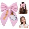 imageSWEETV Halloween Hair Bows ampamp Clips  Spooky Ghost Spider Witch ampamp Bat Hair Accessories  Large Barrettes for Women ampamp Girls  Halloween Outfits ampamp Party FavorsPinkB