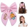 imageSWEETV Halloween Hair Bows ampamp Clips  Spooky Ghost Spider Witch ampamp Bat Hair Accessories  Large Barrettes for Women ampamp Girls  Halloween Outfits ampamp Party FavorsPinkA
