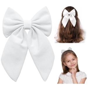 imageSWEETV Halloween Hair Bows ampamp Clips  Spooky Ghost Spider Witch ampamp Bat Hair Accessories  Large Barrettes for Women ampamp Girls  Halloween Outfits ampamp Party FavorsWhite