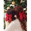 imageChristmas Hair Bows for Girls Women Xmas Hair Bow Clip Red Christmas Tree Hair Accessories Jingle Bell Winter Holiday Hair Barrette for Costume Outfits Party Favors Gifts