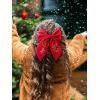 imageChristmas Hair Bows for Girls Women Xmas Hair Bow Clip Red Christmas Tree Hair Accessories Jingle Bell Winter Holiday Hair Barrette for Costume Outfits Party Favors Gifts