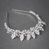 imageSWEETV Bridal Headband Rhinestone Bride Headpieces for Wedding Hair Accessories for Women and Girls SilverSilver 1