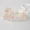 imageSWEETV Bridal Headband Wedding Headpiece for Bride Hair Accessories for Wedding Hair Pieces Crystal Pearl Hair Vine GoldRose Gold