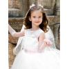 imageSWEETV First Communion Veil 1st Communion Veils For Kids Flower Girl Bow Headband Veil Holy Headpiece Wedding Catholic PartyWhite