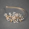 imageSWEETV Handmade Bridal Rhinestone Headpiece for Brides  Silver Hair Accessories with Headbands for Women and GirlsGold