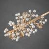 imageSWEETV Handmade Bridal Rhinestone Headpiece for Brides  Silver Hair Accessories with Headbands for Women and GirlsGold