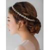 imageSWEETV Rhinestone Bridal Headband Crystal Wedding Headpiece Gold Hair Accessories for Bride Bridesmaid Flower GirlGold