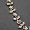 imageSWEETV Rhinestone Bridal Headband Crystal Wedding Headpiece Gold Hair Accessories for Bride Bridesmaid Flower GirlGold