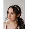 imageSWEETV Rhinestone Bridal Headband Gold Crystal Tiara for Women Wedding Headband for Bride Hair Accessories for Prom Birthday PartyGold