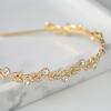 imageSWEETV Rhinestone Bridal Headband Gold Crystal Tiara for Women Wedding Headband for Bride Hair Accessories for Prom Birthday PartyGold