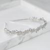 imageSWEETV Rhinestone Bridal Headband Gold Crystal Tiara for Women Wedding Headband for Bride Hair Accessories for Prom Birthday PartySilver
