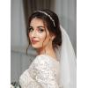 imageSWEETV Rhinestone Bridal Headband Gold Crystal Tiara for Women Wedding Headband for Bride Hair Accessories for Prom Birthday PartySilver