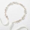 imageSWEETV Leaf Wedding Headpieces for Bride Opal Bridal Headband with Crystal Women Handmade Wedding Hair Accessories