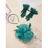 imageSWEETV Fascinators Hats for Women Tea Party Hat and Gloves Set for Kentucky Derby Cocktail Wedding Fancy Dress PartyGreen