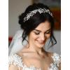 imageSWEETV Rhinestone Wedding Headband Crystal Bridal Headpieces for Wedding hair piece for bride hair vine Hair Accessories for Women and Girls SilverSilver 1