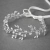 imageSWEETV Rhinestone Wedding Headband Crystal Bridal Headpieces for Wedding hair piece for bride hair vine Hair Accessories for Women and Girls SilverSilver 4