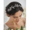 imageSWEETV Rhinestone Wedding Headband Crystal Bridal Headpieces for Wedding hair piece for bride hair vine Hair Accessories for Women and Girls SilverSilver 4