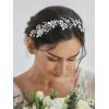 imageSWEETV Rhinestone Wedding Headband Crystal Bridal Headpieces for Wedding hair piece for bride hair vine Hair Accessories for Women and Girls SilverSilver 1