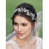 imageSWEETV Rhinestone Wedding Headband Crystal Bridal Headpieces for Wedding hair piece for bride hair vine Hair Accessories for Women and Girls SilverSilver 1