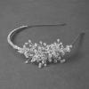 imageSWEETV Bridal Headband Handmade Wedding Headbands for Women Silver Bridal Headpieces for Wedding Hair Accessories hair bandSilver 1