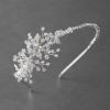 imageSWEETV Bridal Headband Handmade Wedding Headbands for Women Silver Bridal Headpieces for Wedding Hair Accessories hair bandSilver 1