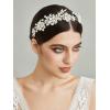 imageSWEETV Bridal Headband Silver Tiara for Bride Headpieces for Wedding Hair Accessories for Brides Prom Photography0Silver