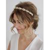 imageSWEETV Bridal Headband Wedding Headpieces for Bride Wedding Headband for Women Rhinestone Bridal Hair Accessories Vintage Style GoldGold 1