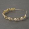 imageSWEETV Bridal Headband Wedding Headpieces for Bride Wedding Headband for Women Rhinestone Bridal Hair Accessories Vintage Style GoldGold 1
