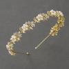 imageSWEETV Bridal Headband Wedding Headpieces for Bride Wedding Headband for Women Rhinestone Bridal Hair Accessories Vintage Style GoldGold 1