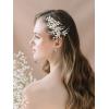 imageSWEETV Comb Handmade Wedding Hair Accessory with Rhinestones Silver for Brides and Bridesmaids Bridal Hair Pieces Wedding Headpiece2Silver