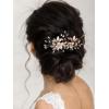 imageSWEETV Comb Handmade Wedding Hair Accessory with Rhinestones Silver for Brides and Bridesmaids Bridal Hair Pieces Wedding HeadpieceGold