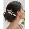 imageSWEETV Comb Handmade Wedding Hair Accessory with Rhinestones Silver for Brides and Bridesmaids Bridal Hair Pieces Wedding HeadpieceGold