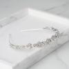 imageSWEETV Crystal Wedding Headband Silver Bridal Headpiece Jewelry Band Rhinestone Hairpiece Women Hair Accessories for Brides