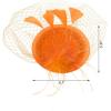 imageSWEETV Fascinators Pillbox Hats for Women Tea Party Hat and Short Lace Gloves Set Perfect for Kentucky Derby CocktailOrange