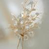 imageSWEETV Flower Beaded Wedding Hair Pins Rhinestone Bridal Hair Accessories decorative for Brides and BridesmaidPack of 3 SilverGold