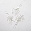 imageSWEETV Flower Beaded Wedding Hair Pins Rhinestone Bridal Hair Accessories decorative for Brides and BridesmaidPack of 3 SilverSilver