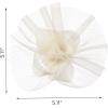 imageSWEETV Flower Fascinators Tea Party Hats for Women Formal Headwear for Kentucky Derby Cocktail Wedding Fancy Dress PartyBeige